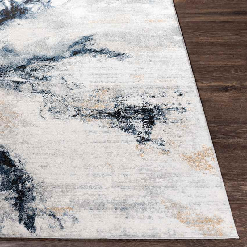 Moorsel Modern Dark Blue Area Rug