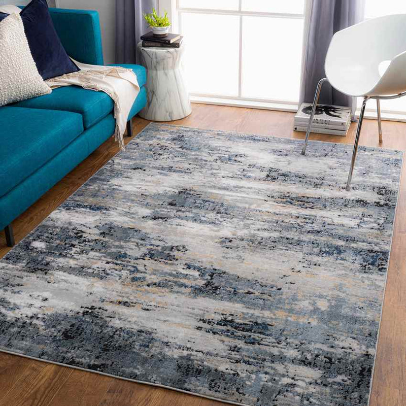 Muizenhol Modern Medium Gray Area Rug