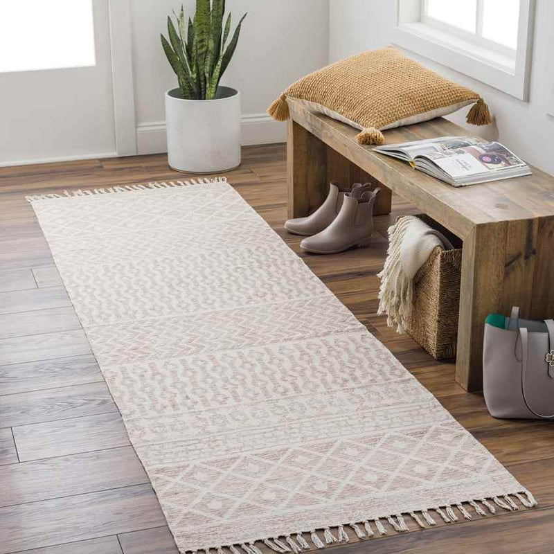 Anzio Global Pale Pink Area Rug