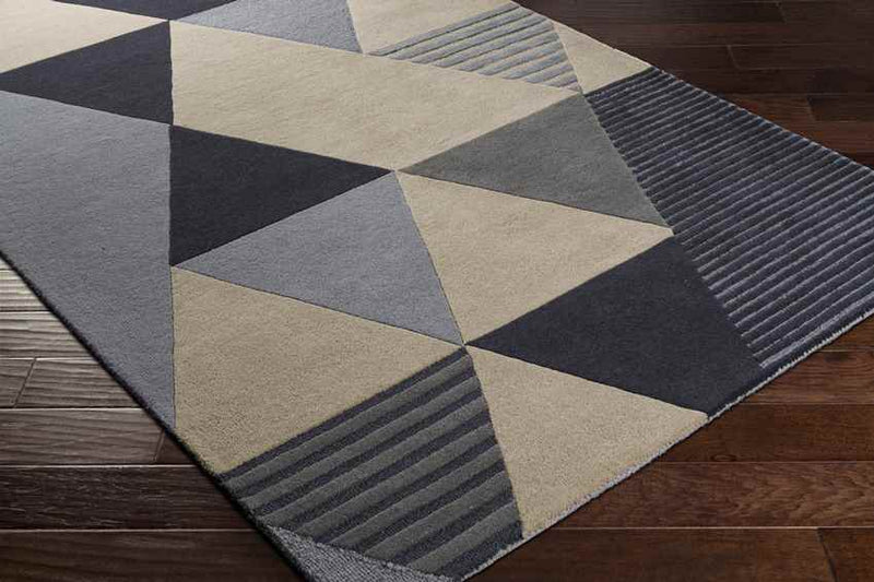 Nijhoven Modern Charcoal Area Rug