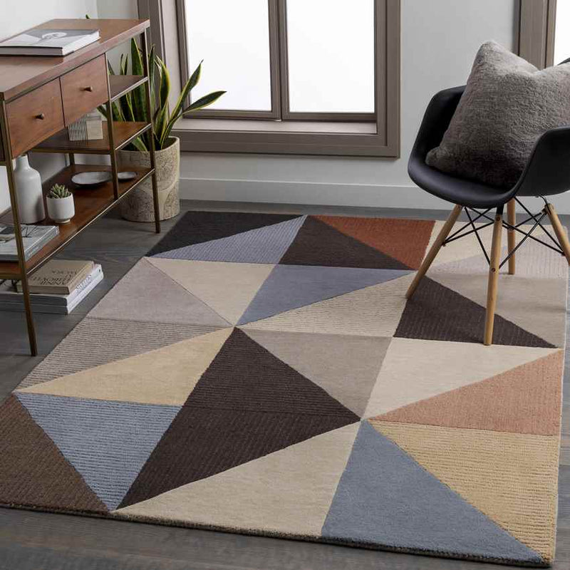 Nijnsel Modern Denim Area Rug