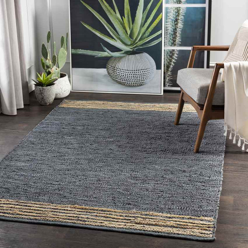 Poeldonk Rustic Charcoal Area Rug