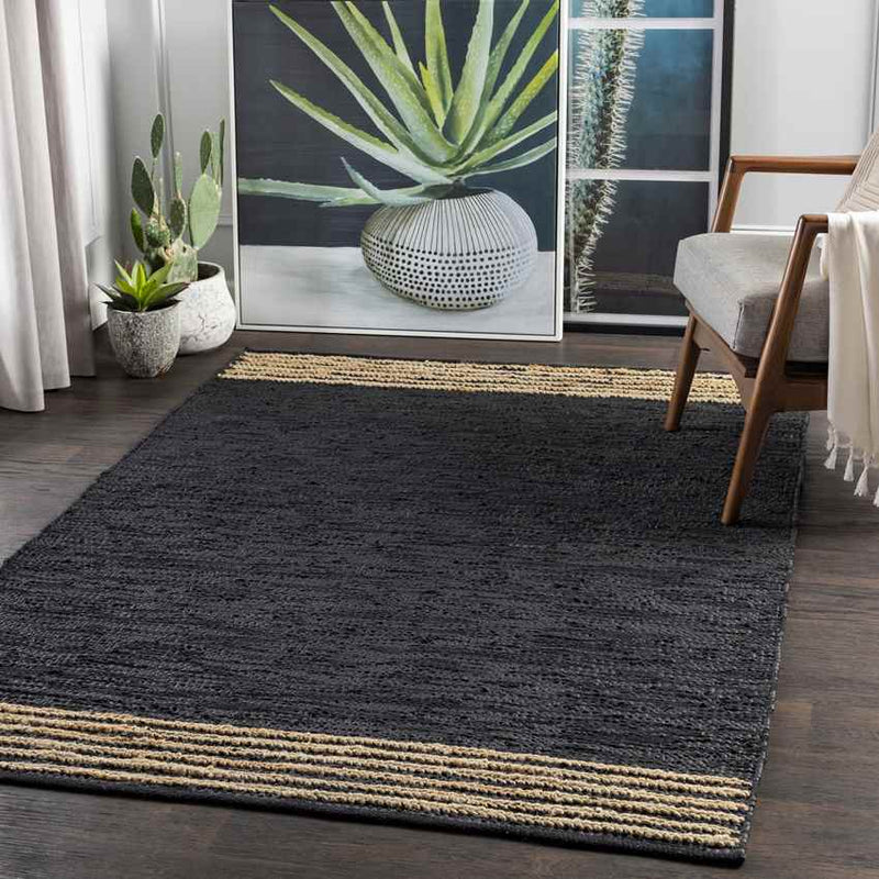 Poeldonk Rustic Black Area Rug