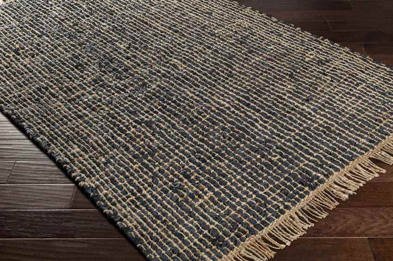 Putselaar Modern Black Area Rug