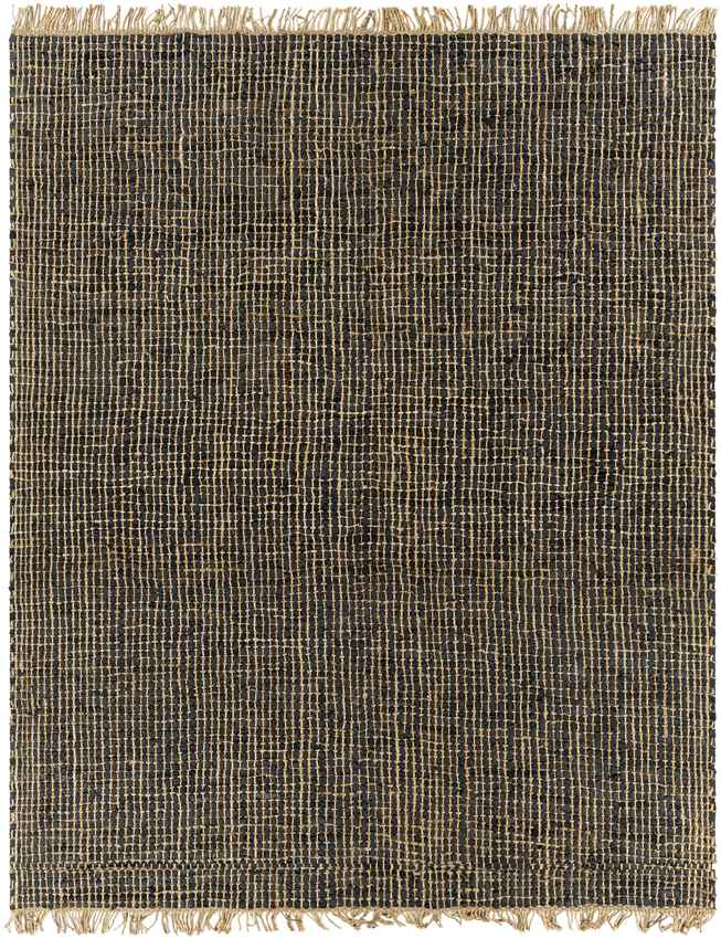 Putselaar Modern Black Area Rug