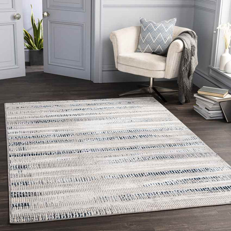 Rietven Modern Dark Blue Area Rug