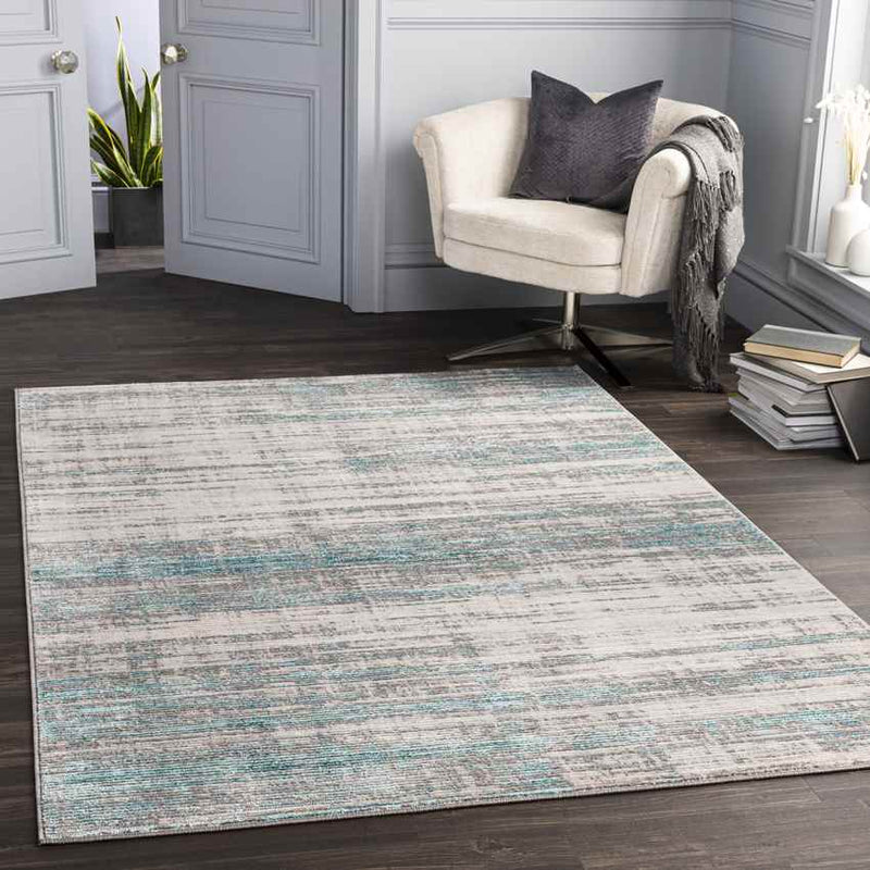 Rijen Modern Teal Area Rug