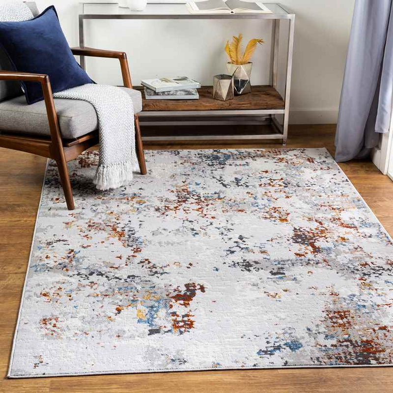 Leon Modern Light Gray Area Rug