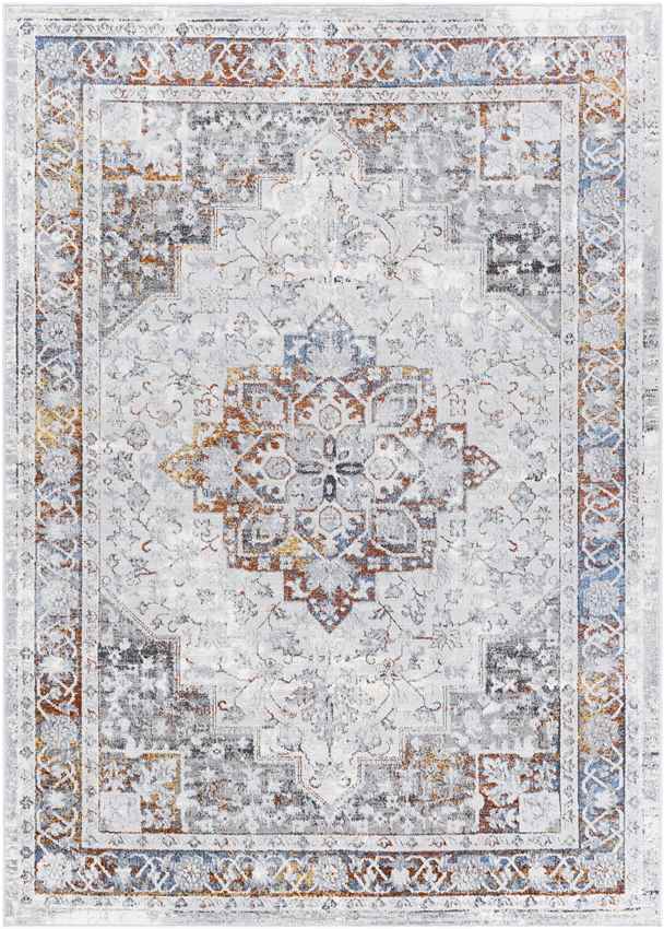 Leslie Traditional Burnt Orange Area Rug