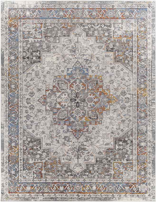 Leslie Traditional Burnt Orange Area Rug