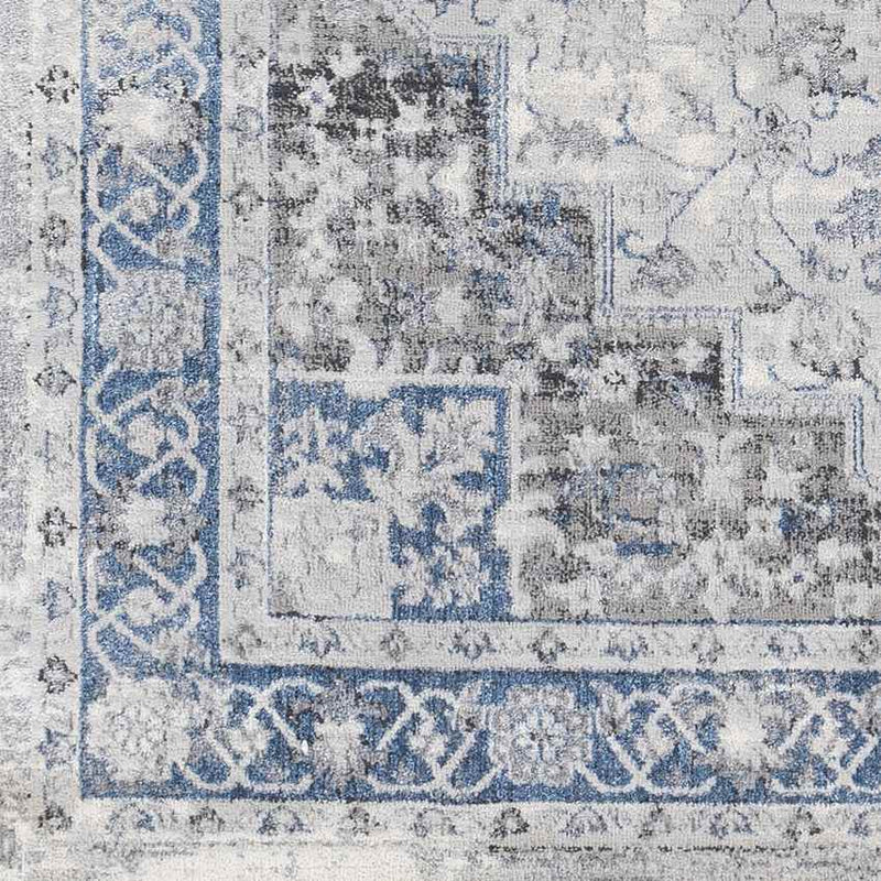 Leslie Traditional Blue Area Rug