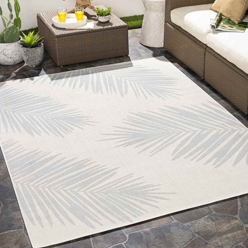 Spijkert Coastal Light Gray Area Rug