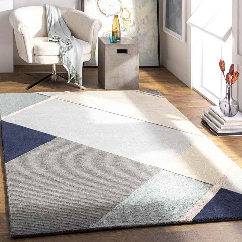 Stipdonk Modern Taupe Area Rug