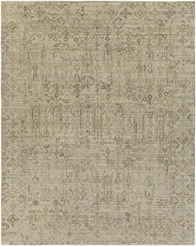 Tregelaar Traditional Olive Area Rug