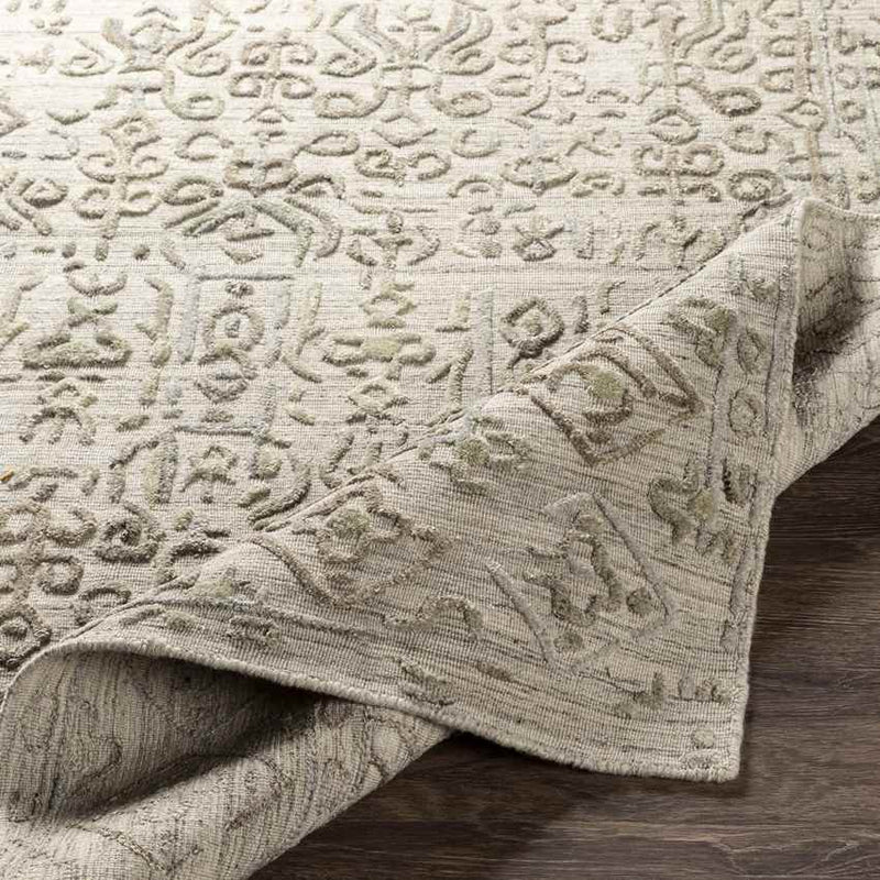 Tregelaar Traditional Olive Area Rug