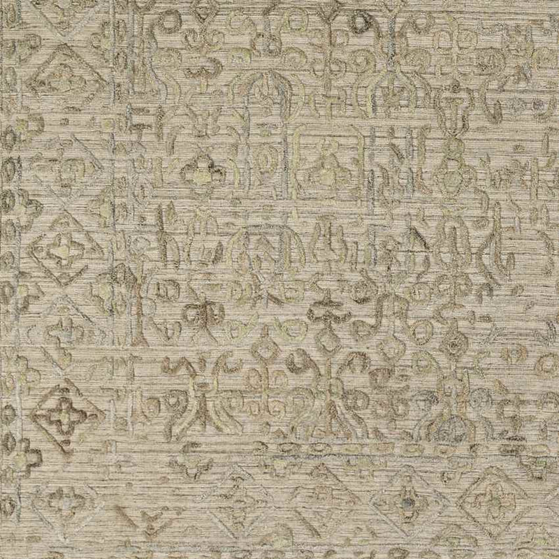 Tregelaar Traditional Olive Area Rug