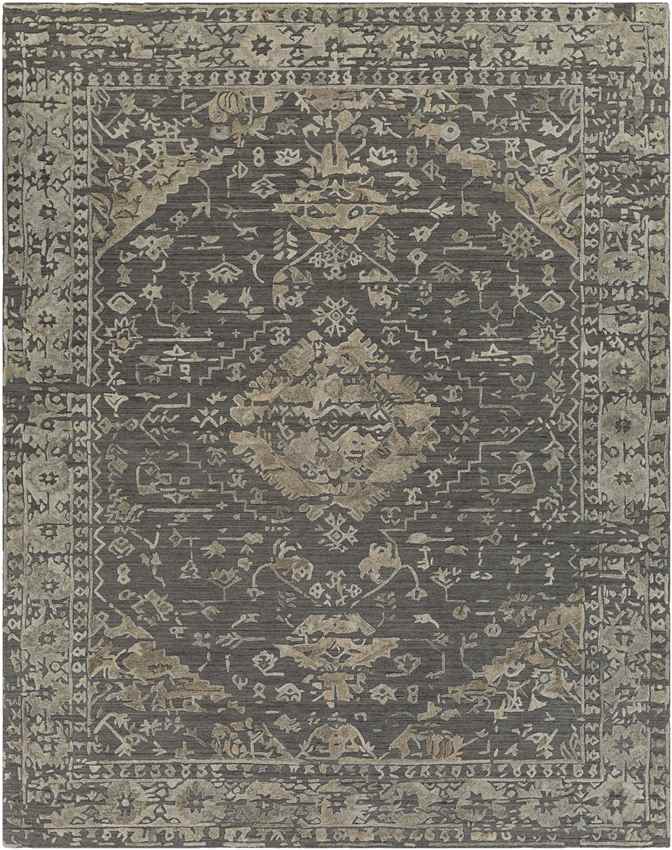 Trimpert Traditional Charcoal Area Rug