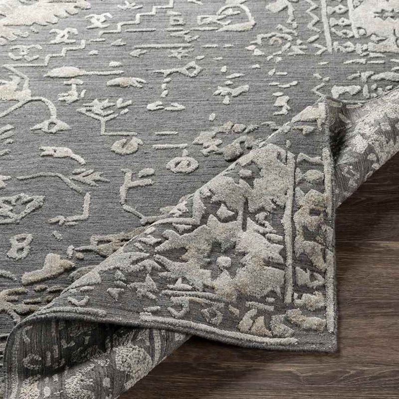 Trimpert Traditional Charcoal Area Rug