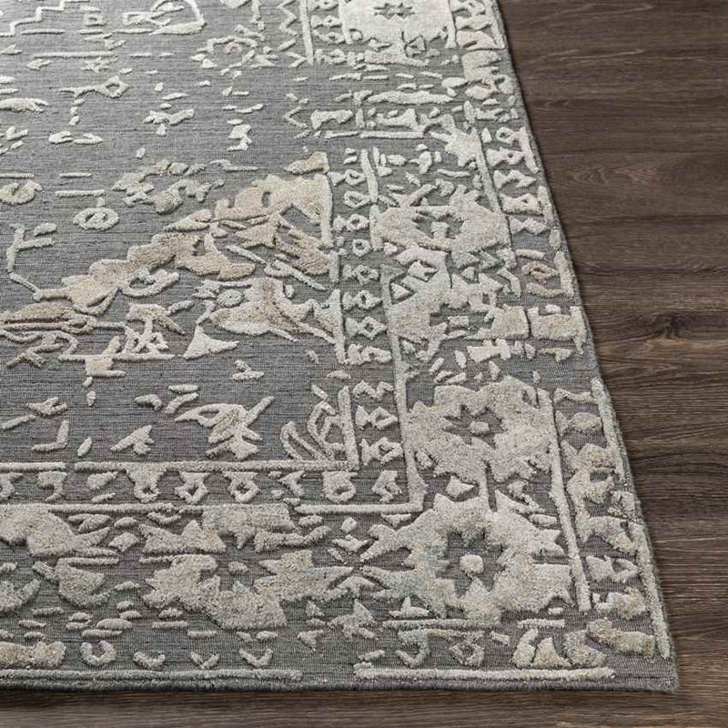 Trimpert Traditional Charcoal Area Rug