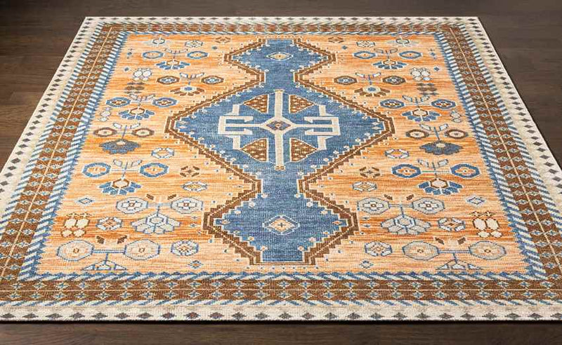 Veghel Traditional Terracotta Area Rug