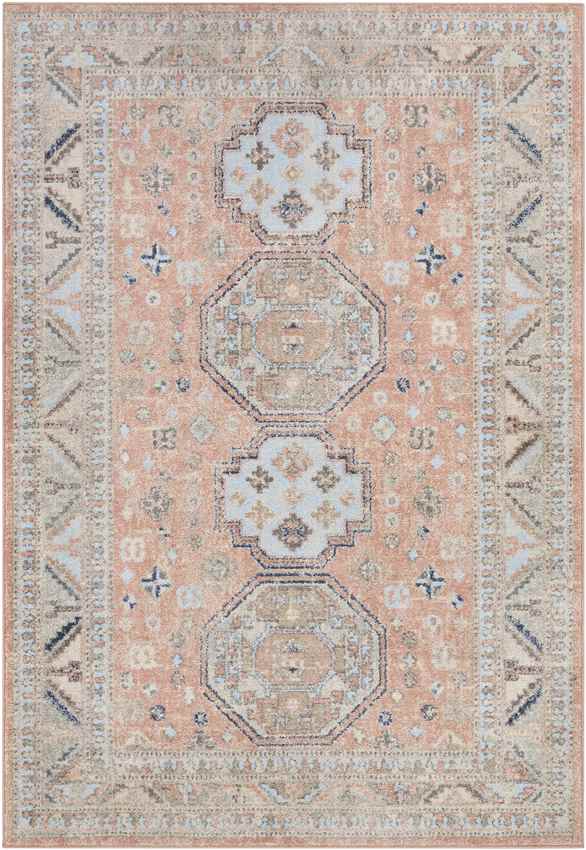 Fribourg Traditional Coral Area Rug