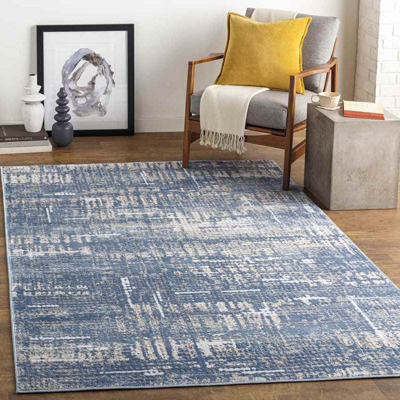 Vlagberg Modern Blue Area Rug