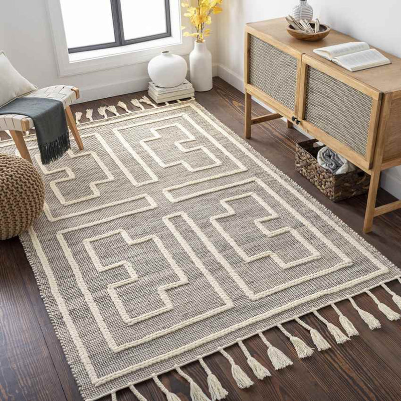 Barrington Hills Global Light Gray Area Rug