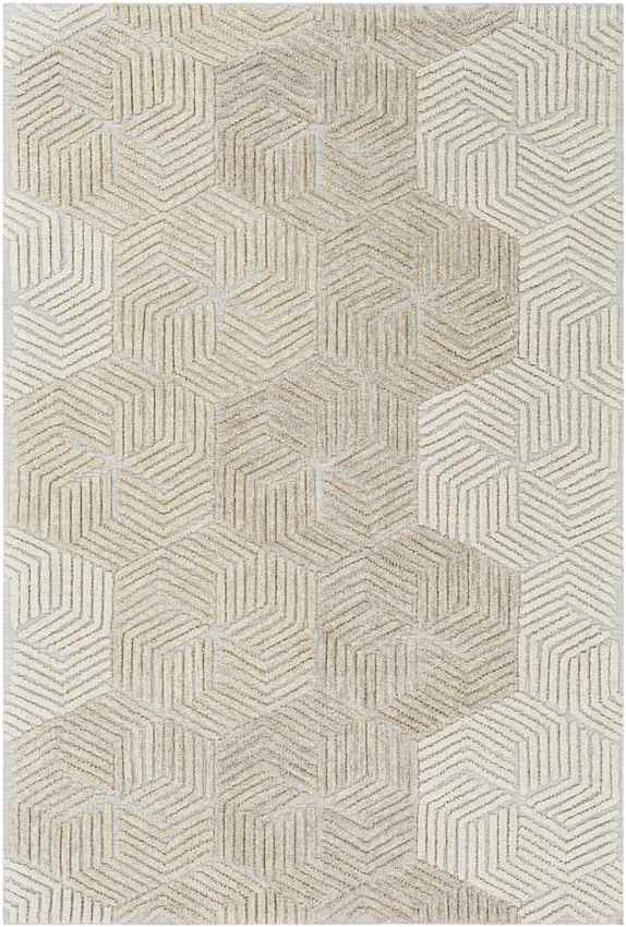 Zaarvlaas Modern Cream Area Rug