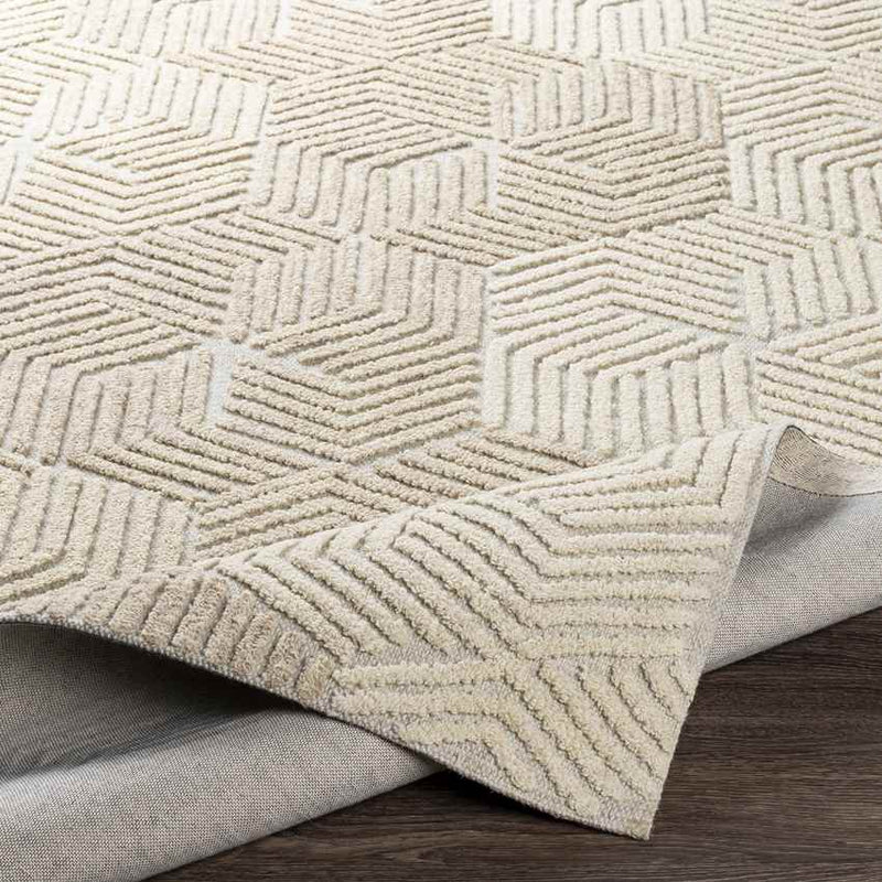 Zaarvlaas Modern Cream Area Rug