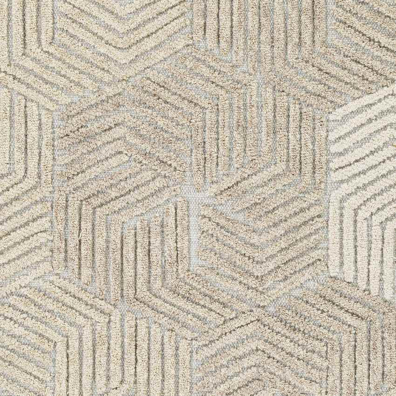 Zaarvlaas Modern Cream Area Rug