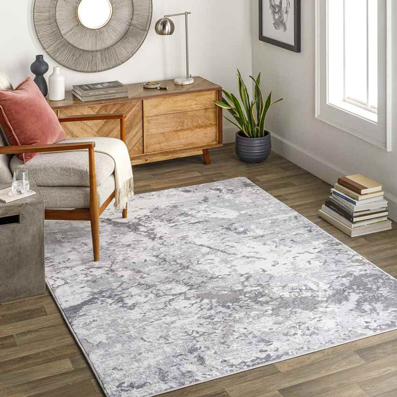 Ospel Modern Light Gray Area Rug