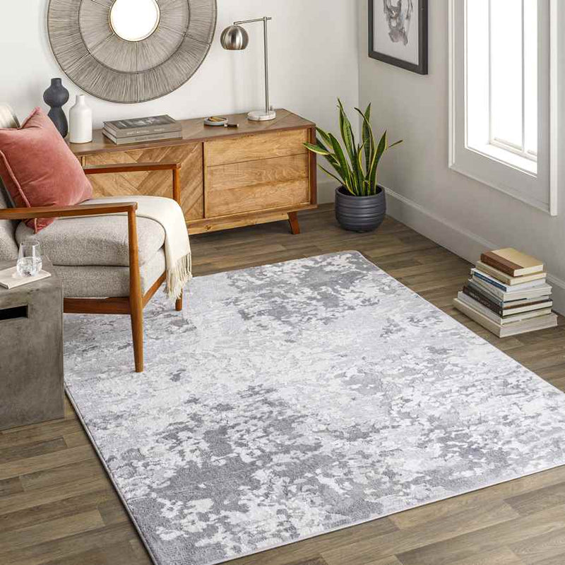 Osterbos Modern Light Gray Area Rug