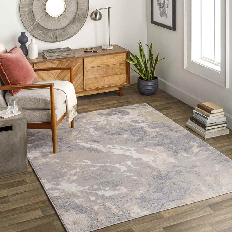 Overbroek Modern Taupe Area Rug