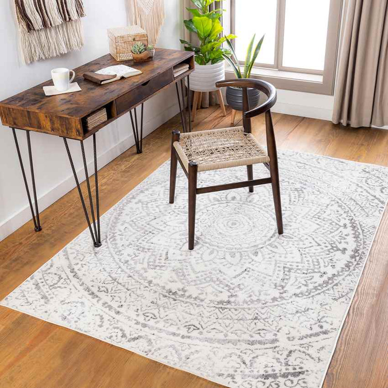 Puth Global Cream Area Rug