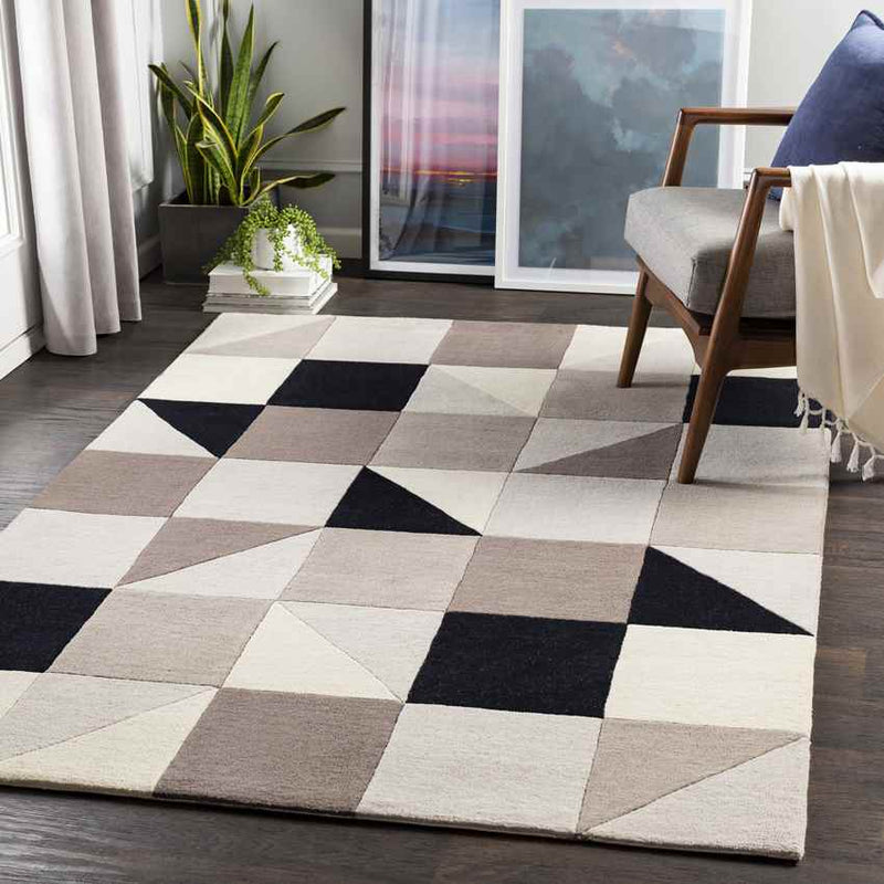 Rothem Modern Brown Area Rug