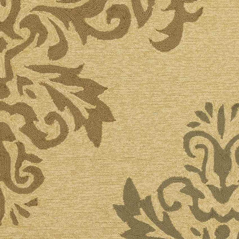 Schilberg Traditional Khaki/Camel Area Rug