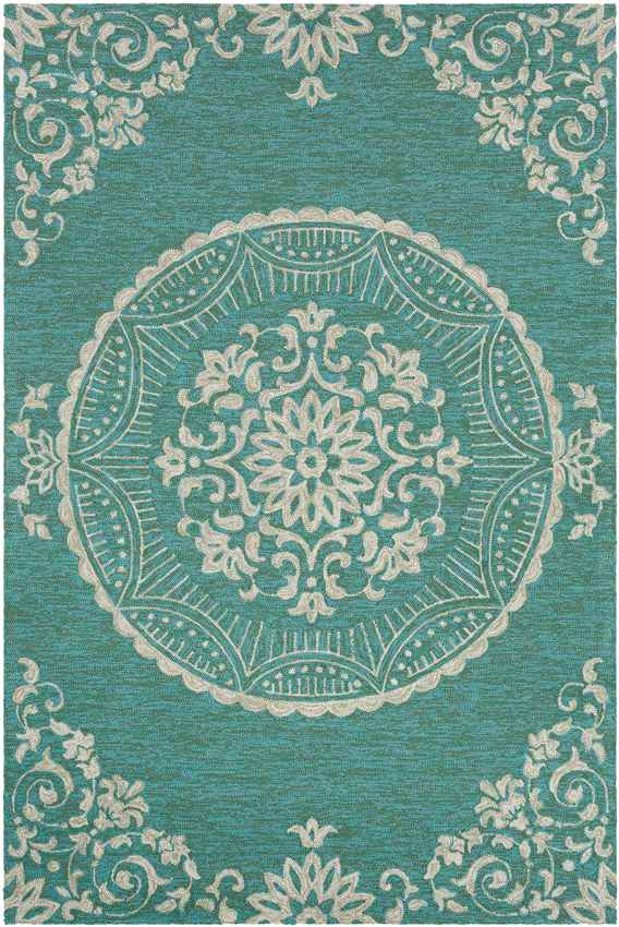 Sevenum Traditional Green Area Rug