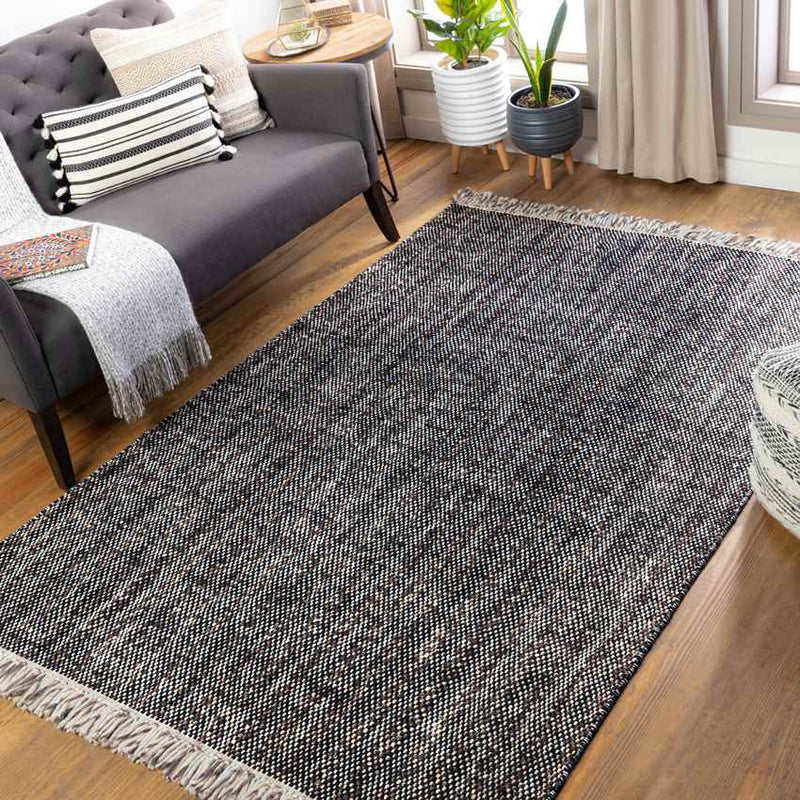 Mader Modern Black Area Rug