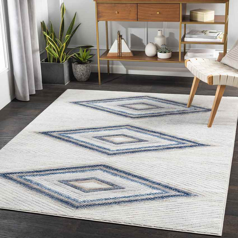 Strubben Modern White Area Rug