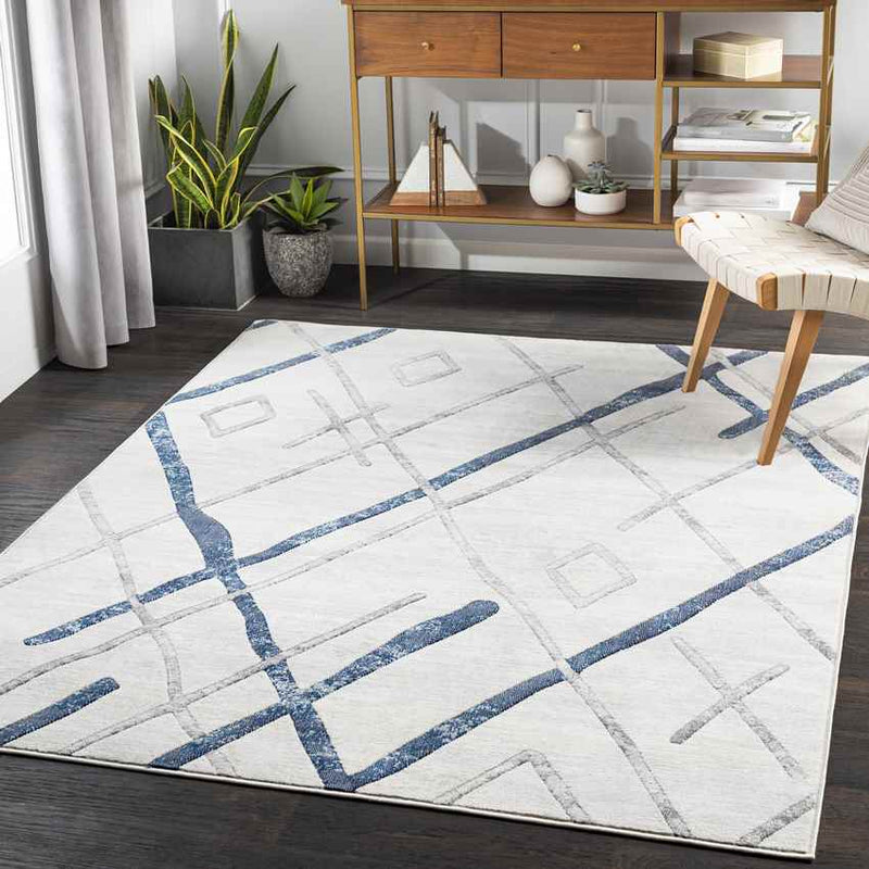 Susteren Modern White Area Rug