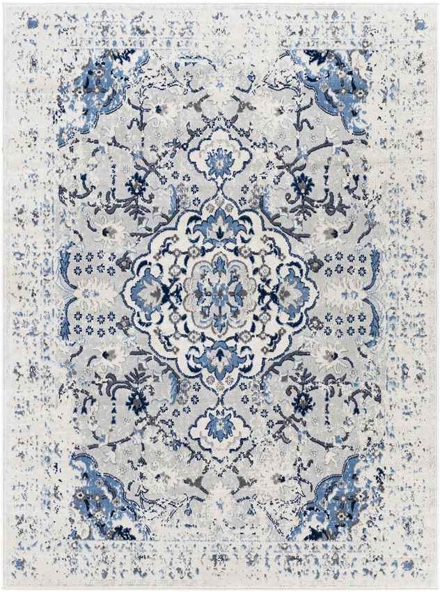 Venne Traditional Blue Area Rug