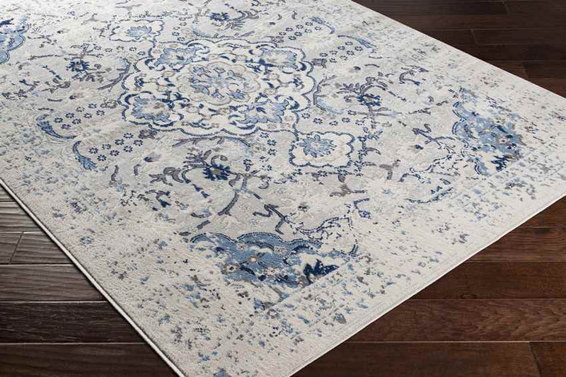 Venne Traditional Blue Area Rug