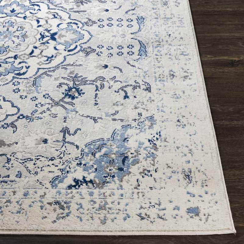 Venne Traditional Blue Area Rug