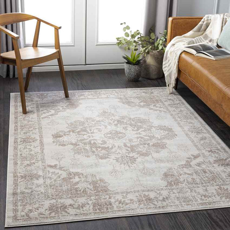 Veulen Traditional Yellow Area Rug