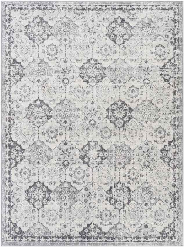 Viel Traditional Grey Area Rug