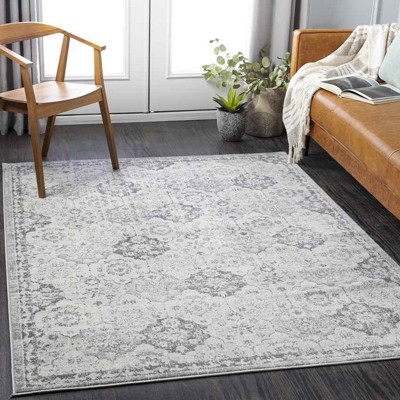 Viel Traditional Grey Area Rug