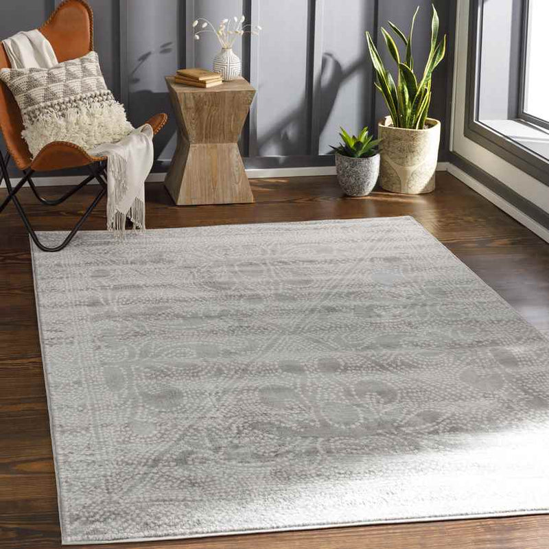 Vosberg Traditional Medium Gray Area Rug