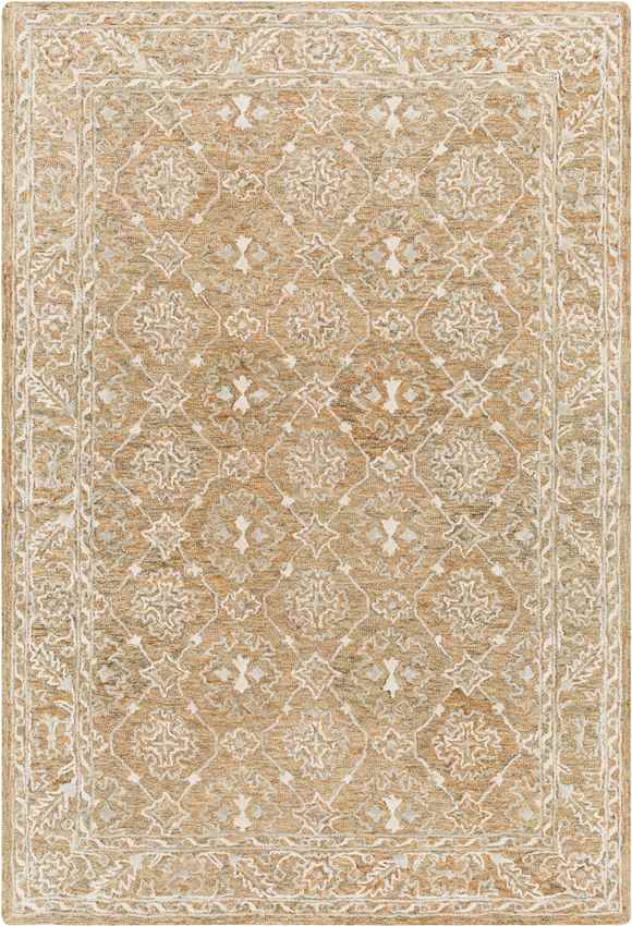 Wieen Traditional Yellow Area Rug