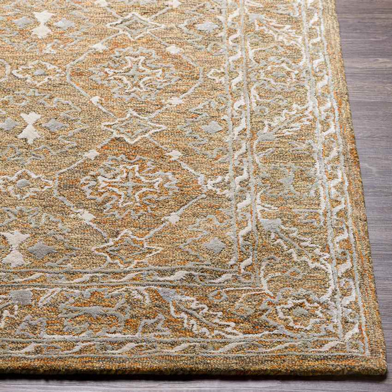 Wieen Traditional Yellow Area Rug