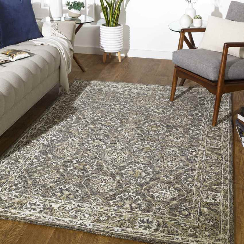 Wieen Traditional Medium Gray Area Rug